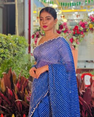 Oindrila Bose Instagram - শুভ নববর্ষ 🙏

Saree @kreationby.kj 
Blouse @stylist_anu 
Styled by @subrata4462 
Make up yours truly 🤗