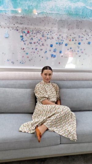 Olesya Rulin Instagram - When you visit @thealist.us and find your beautiful friends art on the wall @jprensena 

* fun fact @jprensena and I met on a boat out in open waters while diving with Great White sharks with @michaelmuller7 7 years ago.