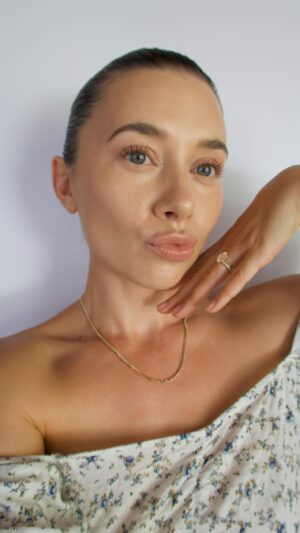 Olesya Rulin Instagram - It’s a good day when you get a second on a Friday to do your skin routine. These are the products that I’ve been using to help with my hyperpigmentation as well as managing the scar on my channel from running into construction material at my house. ( fun times). 

@linnebotanicals 
@josiemaran