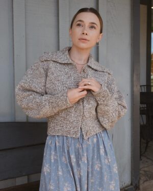 Olesya Rulin Instagram - Ondine and I went on a little adventure over the weekend to a mountain town for some ice-cream. We wore @weare_thenewsociety because looking chic and being sustainable while doing it is what it’s all about. I love @weare_thenewsociety for their timeless designs and quality meaning we can pass down Ondine’s special pieces after she’s grown out of them. Having them last for many years to come. My beautiful coat and sweater are also from @weare_thenewsociety. 🤍