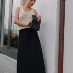 Olesya Rulin Instagram - Finally cold enough for me to wear this stunning winter skirt from @eileenfisherny