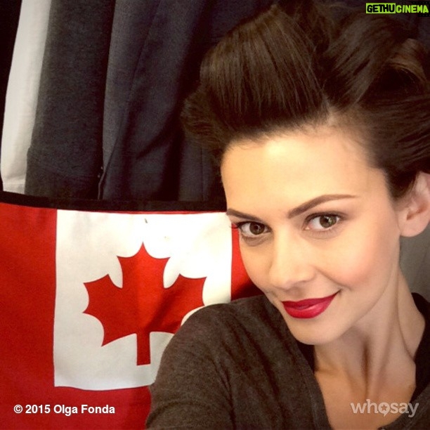 Olga Fonda - 1.1K Likes - Canada! 😍 #Vancouver #BCHC #Canada #Work #BTS #Happy #RedLips #Smile #Memories #TravelingInStyle