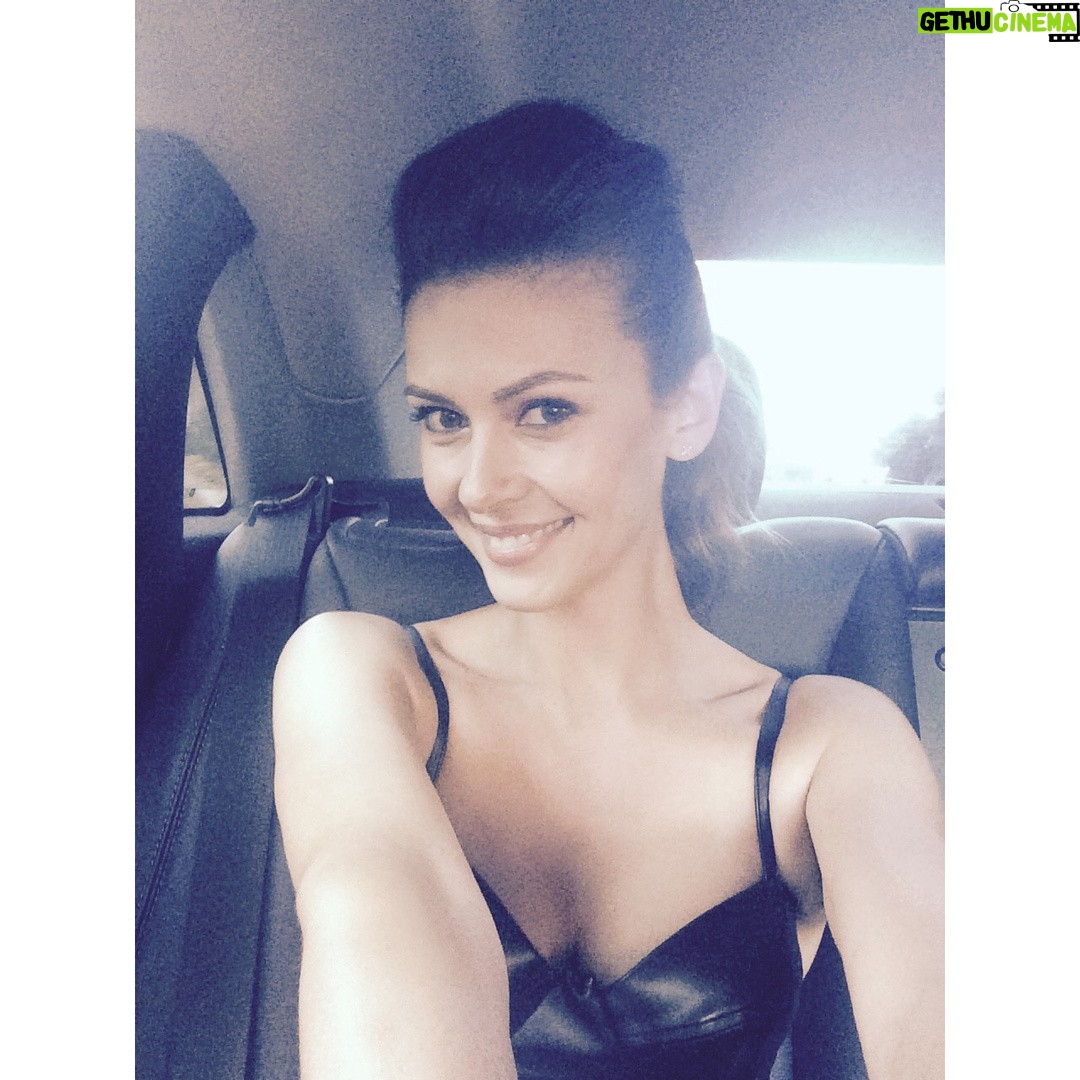 Olga Fonda - 1.1K Likes - On my way to #AgentX @tntdrama premiere! #Selfie #PremiereSelfie #OOTD #LeatherDress #Fall #RockNRoll #AgentXTNT #TNT #Drama #Premiere #november8 #tunein #londonhotel #weho #california || Dress: @houseofcb Shoes @stuartWeitzman Clutch @Benedettabruzziches Jewelry @swarovski @sylviecollection || Hair: @Carloszelayastylist make-up @Archangelachelsea stylist: @Ririrabbit
