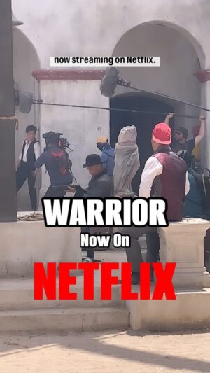 Olivia Cheng Instagram - Hey. Whatever it takes for @jsntbn get in the zone. Our show is Top 10 on @netflix! Drop a PEW PEW PEW if you’re ready for all three seasons of Warrior now streaming, and thanks in advance for the 👍🏼👍🏼!
