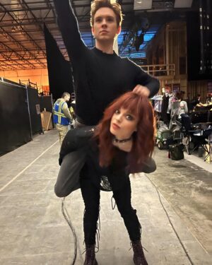 Olivia Rose Keegan Instagram - BEWARE 🦠⚠️episode 3 might be just as chaotic as these BTS photos I found on my phone…. !!!!!! 
Tonight at 9/8c on the CW 🦹‍♀️💘 @cwgothamknights 
Directed by @lpetzke and written by @natalieabrams ❤️
