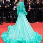 Olivia DeJonge Instagram - Cannes for @elvismovie dress @gucci jewellery @bulgari skin care prep @amanshop makeup @gitabass hair @peterbutlerhair @gettyentertainment @chloehartstein styling