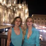 Olivia DeJonge Instagram - Couple of girls in blue - much much love @ferragamo 💙💙💙💙💙💙💙💙💙💙💙