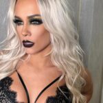 Olivia Kippen Instagram - You starting $hi @dojacat … @the_penelopeford and I ❤️it #daretobedifferent Hair and Makeup on @the_penelopeford by 💋 #marandanrenea #hair #makeup #aewglam