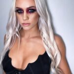 Olivia Kippen Instagram – Ummm, thank you @emilycaitlan for my vampy look this past weekend for #doubleornothing LITERALLY said make me a vampire and she did her thing 🥹🦇