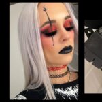 Olivia Kippen Instagram – BOTB V look from FRIDAY •
•
•
Makeup by me, inspo by @leeeexz 
@dolledupbydani did my hair, made that line sharp & added the hearts 🖤
• @facesofgypsy added some bottom lashes to finish the look✨ •
• && @jadecargill convinced me to take pictures of my look and do a slide 🙃