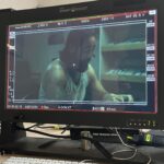 Olivia Morris Instagram - The Head S2 photo dump ⚓️ 1. Last day ft tiny water bottle 2. @kardorazzazi being gorgeous on the monitor 3. Blue skies 4. Poster bts 5. Crying about how much I’m gunna miss @josefinnelden 6. Sea day 7. Night shoots 8. The angel who stared at my face every morning for months 9. Green screeeeen