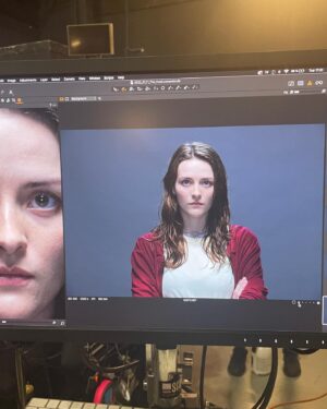 Olivia Morris Instagram - The Head S2 photo dump ⚓️

1. Last day ft tiny water bottle 2. @kardorazzazi being gorgeous on the monitor 3. Blue skies 4. Poster bts 5. Crying about how much I’m gunna miss @josefinnelden 
6. Sea day 7. Night shoots 8. The angel who stared at my face every morning for months 9. Green screeeeen