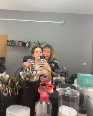 Olivia Morris Instagram - The Head S2 photo dump ⚓️

1. Last day ft tiny water bottle 2. @kardorazzazi being gorgeous on the monitor 3. Blue skies 4. Poster bts 5. Crying about how much I’m gunna miss @josefinnelden 
6. Sea day 7. Night shoots 8. The angel who stared at my face every morning for months 9. Green screeeeen