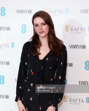 Olivia Morris Instagram - Thank you for a gorgeous night @vanityfairlondon and @bafta 💫
 
Dress @alexachungstagram 
Hair & Makeup @emilywoodmakeup 
@pinnaclepruk 

#eerisingstarparty @ee #EEbaftas @loopvip