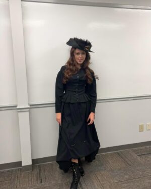 Olivia Sanabia Instagram - Now that the strike is over, I can finally tell you guys about BIRTHRIGHT OUTLAW — streaming now!!! It was an honor to be a part of this project, and now it’s yours. I have way too many behind the scenes photos to share with you guys, so expect a spam!! From the corsets to the freezing cold night shoots to the green-screen hot air balloon, this one was truly a blast. Also— I may or may not have written a song for our end credits with @savannahsanabia . Stay tuned!!! 🩶🩶🩶#birthrightoutlaw