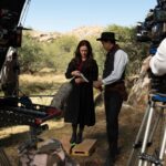 Olivia Sanabia Instagram - Now that the strike is over, I can finally tell you guys about BIRTHRIGHT OUTLAW — streaming now!!! It was an honor to be a part of this project, and now it’s yours. I have way too many behind the scenes photos to share with you guys, so expect a spam!! From the corsets to the freezing cold night shoots to the green-screen hot air balloon, this one was truly a blast. Also— I may or may not have written a song for our end credits with @savannahsanabia . Stay tuned!!! 🩶🩶🩶#birthrightoutlaw