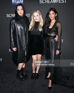 Olivia Taylor Dudley Instagram - Had a lovely time at the premiere of our movie Onyx The Fortuitous! So happy we get to finally share this wild movie with the world 👻In theaters Oct 19th!