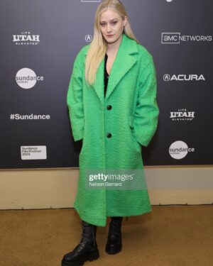 Olivia Taylor Dudley Instagram - I was going for Slimer 👻 @sundanceorg #onyxthemovie #sundance