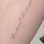 Olivia Taylor Dudley Instagram - “Emotional Landscapes” - Bjork 🖤 Thank you @christian_tattoos for finally putting these important words on my body.