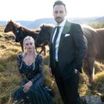 Olivia Taylor Dudley Instagram - SURPRISE!!!✨2023 is the year we got married! In September Elie proposed to me in the garden of my favorite museum in Paris, then surprised me with the most romantic wedding in ICELAND a week later! After Paris we traveled to Berlin for 5 days where I found a dress, a magical crown, and we planned the last few details. He knows that I hate planning, so a week was perfect. Since I was a young girl I’ve dreamt of going to Iceland (#bjork ) and Elie made that dream come true. Our siblings @madisonreeddudley and @mischasmolkin and @kyrasmolkin flew out to surprise me and we had the most beautiful ceremony on a mountain top at sunset with just the 5 of us. It was the best day of my life. I know people always say that, but my wedding day was full of finding wild Icelandic ponies followed by a sunset wedding where I walked down the aisle (mountain) to my favorite song from Eternal Sunshine followed by northern lights under a full moon by a fire. I’m the happiest Bjork loving, pony obsessed fairy princess bride ever 🤍 Beautiful pictures by @owenfiene and many many more pics to come! #iceland #icelandwedding #love