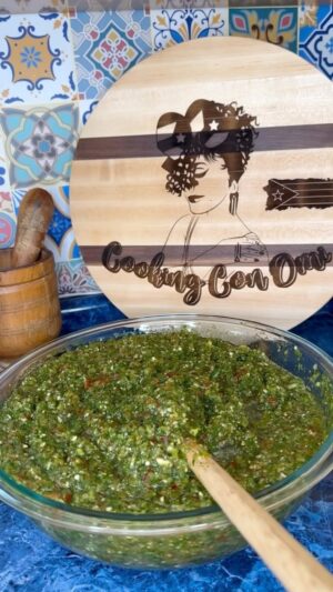 Omallys Hopper Instagram - Mi Sofrito Fresquecito!!! In English, this was the recipe that started it all for me. I started this platform as a way to entertain myself and keep busy during a pandemic. But the purpose of educating about my culture and cuisine is what has kept me. So I give you the base to Puerto Rican cuisine and the ingredients of our flavor profile. Without it, it just won’t taste the same. I share it with love 🫶🏽

**T-Shirt from @karla.and.co AVAILABLE NOW 

Shout out to @madilaciephotography for this one 🤣🤣
