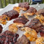 Omallys Hopper Instagram - #ad Hola Mi Gente, I can’t wait to see you try these Surf and Turf Kebabs at home using your @kingsford charcoal. They’re so light, fresh and full of flavor, and the papaya salad gives that island touch #kingsford