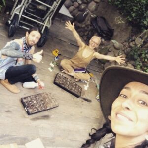 Oona Chaplin Instagram - Happy earth day new Moon everyone! Today we planted more seeds, and build them a germination station! We are enjoying watching our sprouts brave the world, and are so grateful to connect with our Mother Earth in this time where nothing else seems to make much sense. Wishing everyone peace and a renewed feeling of care for ourselves, our communities and our Mother Earth. @an_ka_amaru @beauty_way_botanicals #quaranteam #quarantine #earthday #newmoon #sowing #seeds #foodsovereignty #planting #gardening #garden #earth #soil #oneplanet #onetribe #onelove 🦋🐆✨💙