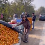 Padmini Kolhapure Instagram - Saundhi Saundhi thand Saundhi Saundhi Khushbu.. ye hai Punjab 💕 I actually became Lutt Putt seeing soohhh many oranges 🫣 There were Langars on route from #chandigarh to #amritsar 🙏🙏🙏 so much Sewa Bhav 🙇‍♀️