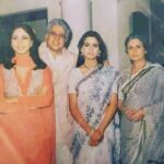 Padmini Kolhapure Instagram - When I went to pay my last respects to Yusuf Uncle , his lady Friday came to see me specially to tell me how Yusuf uncle was so fond of me and how he always told her to make kheer and take for me and however late he would be for his shooting he would wait ONLY so that I get to eat the kheer during shooting 🙏 So many memories attached to this photo ! Gem of a lady Nanda Tai (did 3 movies with her and All of them she played my popular on screen mother ) also sharing the lovely Rati Agnihotri . #throwbackthursday #mazdoor