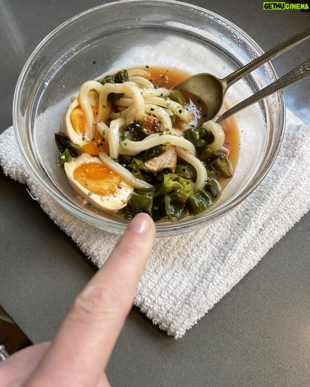 Paget Brewster Instagram - Breakfast Udon