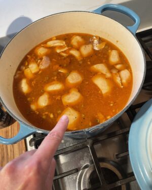 Paget Brewster Instagram - Tonkatsu broth