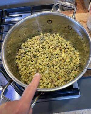 Paget Brewster Instagram - Leftovers pasta