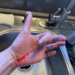 Paget Brewster Instagram - Knife carelessness…