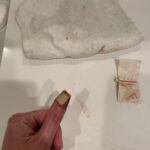 Paget Brewster Instagram - Cooking injury.