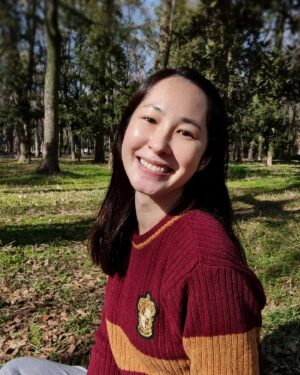 Paige Chua Instagram - Enrolled myself in Hogwarts. I thought that spells and potions might be the next big thing. 

The hat tells me I belong to Gryffindor😇
I'll come back a witch..🤭🤣🤣

#bewitched #spellbound #hogwarts #gryffindor #skilllsfuture #justforlaughs