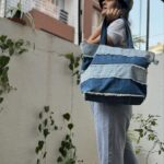 Pallavi Patil Instagram - You can give your old clothes in their store.@ecoregain_official which they recycle and reuse in fashionable and sustainable way that matches your style quotient. I am happy to be part of this initiative. @swapniljo10 You are doing great work . Thanks for the tote bag ☺️ . . #ecoregain #ecofriendly #ecofriendlyfashion #ecofriendlybusiness #recycle #reuse #fromdenimtobag