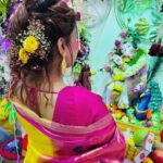 Pamela Mandal Instagram - Ganpati Bappa Mourya #reelsinstagram #reels #dance #ganpatibappamorya #ganpatifestival #festivevibes #bts #harekrishna #krishna #bappamorya #gannu #ganpati #like #comment #krishna #gopi