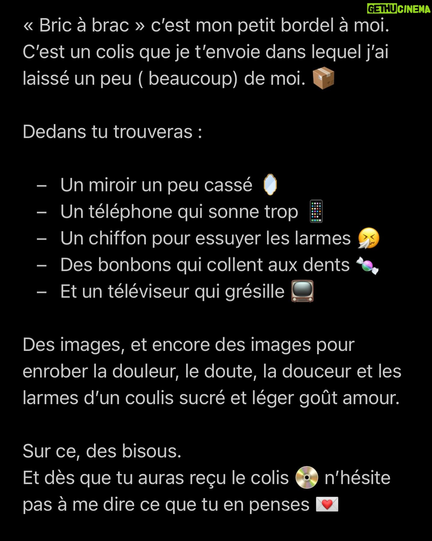 Paola Perrin - 5.5K Likes - Deux jours maintenant que « Bric à brac » est entre vos mains et vous lui avez déjà envoyé beaucoup d’amour alors merci pour ça. 🤍
Il est temps maintenant de remercier l’équipe formidable qui a travaillé avec moi sur cet EP.
En tout premier merci @romainbotti de croire en moi et en ma musique depuis le début. Merci pour ton soutien,ta patience, et ton écoute. Merci pour l’humain et le producteur hors pair que tu es. Bref merci pour tout ! ✨
Énorme merci vous deux @jonathancagne et @julienrxl pour votre talent fou. Merci de savoir toujours mettre en beauté les idées et les chansons que je sors de mon placard. Merci merci merci ❤️🔥
Merci à toi @vinchamusic pour tes mots et ta justesse sur « Ma gueule ». Quel plaisir de travailler avec toi et quel génie tu es, c’est presque illégal tout ça.
Merci aux talentueuses @mariealixmusic et @marionelantrigo pour ces si belles cordes sur « Ma gueule » 🎻
Merci à toi @marso_ltp pour « Chiffon », j’ai pris tellement de plaisir à bosser avec toi sur ce titre. Ton talent est aussi exceptionnel que l’humain que tu es alors merci pour ça 🙏🏼
Merci évidemment à @sonymusicpubfrance @jcbrgeois d’avoir cru en moi dès le début.
Merci @playtwolabel @alexnatafb @emmanuelledehosson pour le soutien sans faille.
Merci à ma formidable équipe promo @amandine_chicot
@alexandracolas_ @sabrinamaurice
Enfin, merci à vous, qui écoutez ma musique.
Merci de la faire vivre, merci pour vos mots, vos partages, vos sourires que je croise et qui me donnent tant de force.
C’est aussi et en grande partie pour vous tout ça. 🤍
En fait, merci à toutes ces personnes qui de près ou de loin ont contribué à la mise en lumière de ce projet.
J’y ai mis tellement de cœur, j’espère qu’il voyagera aussi loin et aussi longtemps que possible. 🎈
Bref, vous avez compris, MERCI 🤍
À l’origine de ces pépites de photos 📸 @hugolardenet
💄💇🏻♀️ @marineokt.mua
👖 @initialsbab