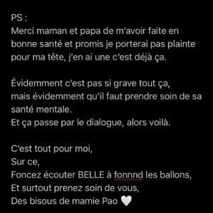Paola Perrin Instagram - Belle sera dans vos oreilles ce soir à minuit, et je ne pouvais pas vous laisser la découvrir sans vous dire ces quelques mots 🐣 (un peu long à lire oui deso)
En tout cas, j’espère du fond du cœur que Belle résonnera dans vos cœurs. 💛

Le clip sera dispo dès demain à 11h. Soyez au RDV 👀 

@romainbotti merci pour tout tout tout 🙏🏼

@gabrielleriouah merci pour cette pépite de Clip 📽️✨

@jonathancagne @julienrxl @romainbotti merci pour cette magnifique real et pour la patience après nos  1245 versions 🎛️

@hugolardenet merci pour ton talent de folie 📸

@playtwolabel @sonymusicpubfrance @cellar_____ merci de croire en moi 🤝🏼