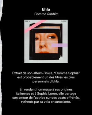 Paola Perrin Instagram - Girls support girls.

Aujourd’hui, c’est au tour de @paola.prrn de nous partager sa sélection d’artistes féminines à (re)découvrir au plus vite.

Vous pouvez les retrouver dans notre playlist EQUAL France.
