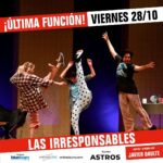 Paola Krum Instagram - Última función de Las irresponsables!!! Viernes 20 30 hs @teatroastrosok