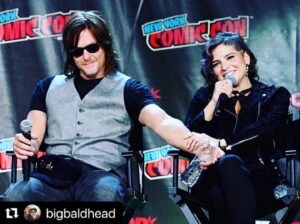 Paola Lázaro Instagram - New York Comic Con was a blast and @bigbaldhead is a sweetheart 🖤 @newyorkcomiccon
