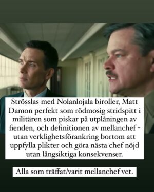 Parisa Amiri Instagram - Barbenheimer! Nyttiga idioter och idiotiskt nyttigt - farliga män och fostrande kvinnor! ”Ledig” men här, kortfattade tankar om filmerna som gett oss biofilmens återkomst (för er, jag var kvar) - vad tyckte N I? Ses på bio!
