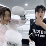 Park Ha-na Instagram - 우리의 첫만남~~~😎 체력을 올리자~~~아자! 때리는 맛이 있군..🤭 #🥊#복싱#빅펀치복싱클럽#신종훈관장님#복싱병아리🐥