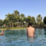 Park So-yeon Instagram - . gym하고 갑자기 수영 🏊🏽‍♂️ 난 수영복 안가져 왔는데… 역시 코리아 아쥼마. 국룰 썬캡은 가져옴 그래도 뜨거워 ...☀… 🍎🫠
