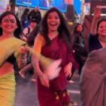 Parna Pethe Instagram - खूप rare at Times Square! ⚡️ Thankyou dear @samadnya.k for our first transition reel ❤️🫠 #timesquare #timessquarenyc #nyc #transition #transitionreels #reelsinstagram #girlhood #sisterhood #charchaughi #marathimuli #jumpingjacks #marathiactress #marathimulgi #timessquarenewyork #travelgram
