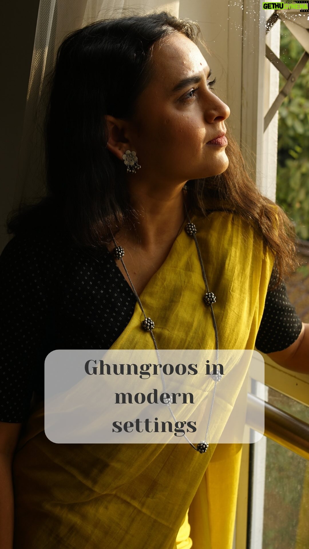 Parna Pethe Instagram - 🍃@parnapeace in Aadyaa’s Ghungroo Collection🍃 Ghungroo Collection by Aadyaa, features the creations based on Ghungroo motif. This Collection is blend of the traditional Ghungroo motif in a more contemporary and modern setting! Every creation from this collection is unique😍 Adds a fun youthful element to any outfit ✨️ Handmade in 92.5 silver. Shop at our website www.aadyaa.com 🔎Ghungroo: https://aadyaa.com/collections/silver_ghungroo_jewelry For WhatsApp orders ping us at 72192 85508 #aadyaa #925silver #sipverjewellery #handmadejewellery #silverhandmadejewellery #ghungroojewellery #ghungroo