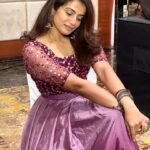 Parvathy Venkitaramanan Instagram - Thank you for clicking these darling @nivashinidivya ❤️ Wearing @akira_the_couture__ 💜