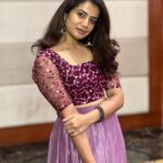Parvathy Venkitaramanan Instagram - Thank you for clicking these darling @nivashinidivya ❤️ Wearing @akira_the_couture__ 💜
