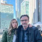 Pascale Hutton Instagram - Reunited with @johncassini after 15 years. What a treat! #DoubleLifeMovie Anyone remember the award winning CBC drama we last worked on together?